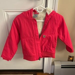 Girls size 6 brand new with tags Carhartt brand. Raspberry color